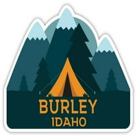 Burley Idaho Suvenir Frižider Magnet Kamp TENT dizajn