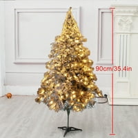 Božićno drvljećeno pahuljicasto plakovno platno, opremljeno naprednim šarkama, umjetnim drvećem, metalnim