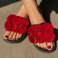 Boemske ženske papuče ljetne cvijeće unutarnje i vanjske papuče sandale modne ravne dno udobne žene