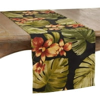 Bold Tropical palminski list cvjetni dizajn trkač stola