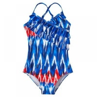 Xmarks Girls Jedan kupaći kostimi Slatki rufff Wrap kupaći kostimi kupaći odijela I 4-12Y
