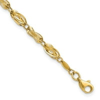10k zlatni polirani fancracerlet nakit pokloni za žene - 2. grama