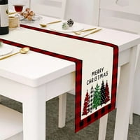 Xinhuaya božićni stol trkač pamučni posteljina stol poklopca xmas blagovaonica Pribor za uređenje stola