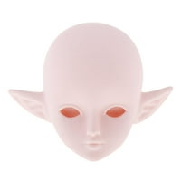 Ženska lutka glava Sculpt Head Model Head Sculpt sa elf uho - bez očiju, 12x10x