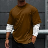 Muški casual solid patchwork rukav majica s dugim rukavima na dugim rukavima na majici Majica Malbon