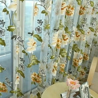 Elegantni cvjetni tulle Voile prozor za zavjese s ciljem čistih draperskih šarfa Vantantcije dolazak