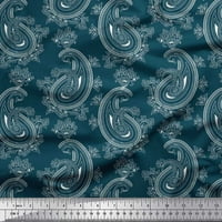 Soimoi modalno satenska tkanina umjetnička paisley ispisana zanata tkanina od dvorišta široka