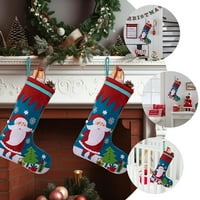 Xmas čarapa privjesak poklon čarapa Božić Božićni čarapa Dekor Xmas Tree Viseća čarapa