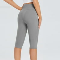 Joga hlače visoke struke za žene sa džepovima Capri gamaše za žene vježbanje za žene Yoga Capris