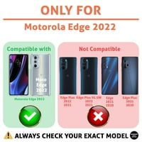 Talozna tanka futrola za telefon kompatibilna za Motorola Edge, Live Life Rainbow Print, W stakleni