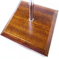Fino-teksturna drvena stolna svjetiljka, kvadrat