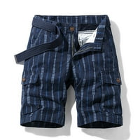 Sawvnm teretni hlače Muške plus veličine Teretne kratke hlače Multi-džepovi opuštene ljetne plažne kratke