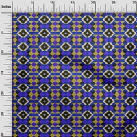 Onuone Velvet Violet tkanina Geometrijska šivaća materijal Ispis tkanina sa dvorištem široko