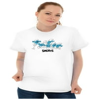 Smurfs Likovi retro ciljevi za određivanje majica Muška grafička majica Tees Brisco Brends L