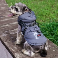 Pas sa kapuljačom, jakna za pse vjetra sa kabelskim snopom, odjeća za hlađenje pamučne pamučne kapuljače