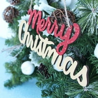 Sretan božićni viseći dekor drvene slova slova viseći ukrasi za obrtni pokloni Božićni privjesci za
