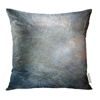 Plava hrđa ogrebana metalna grunge srebrni jastučni jastučni jastuk