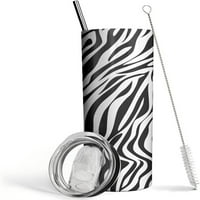 Zebra Tumbler Cup, pokloni za djevojke, slatke kožne torbe za žene - jedinstveni rođendanski pokloni
