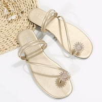 Ženske sandale Ljetno odobrenje, podrška udobnim pješačkim sandalama Žene Ljetne papuče Rhinestone i
