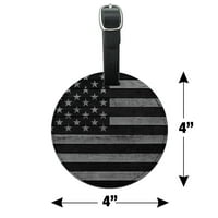 Rustikalna potpučena američka zastava Drveni zrno zrna zrna kožna kožna prtljaga kofer za nošenje lične