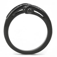 Ženska svijetlo crni prsten anillo para mujer y ninos dece 316L prsten od nehrđajućeg čelika sa gornjim