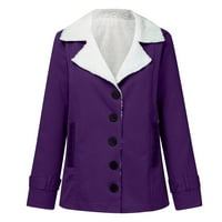 Ženski zimski kaputi Warmwomen plus veličina zimska topla kompozitna plišana gumna reverls jakna odjeća