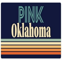 Pink Oklahoma vinil naljepnica za naljepnicu Retro dizajn