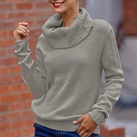 Muški džemperi dugih rukava Pleteni pulover Top Solid Turtleneck Ženska džemper za bluzu Ženska bluza