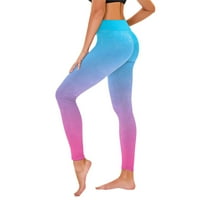 Ženske joge pune duljine hlače čišćenje joge uzorak uske fit bib hlače pokrivalo pantalone dugačke pantske