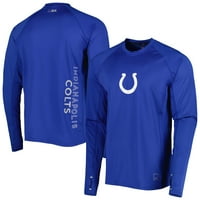 Muške MS od Michaela Strahana Royal Indianapolis Colts Interval majica dugih rukava Raglan majica