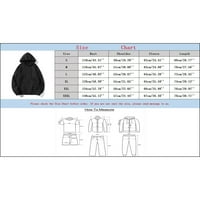 Sngxgn dukseve za muškarce teška obložena topla jakna Muške zip up hoodie, crna, veličina m