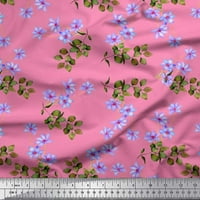 Siamoi Crepe svilena tkanina odlazi i divlji cvjetni cvjetni otisak šivaći tkaninski dvorište širom