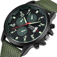 Lroplie Watch za muškarce Muški vojni čelični vojni datum Kvarcne analogne vojske Ležerne haljine ručni satovi