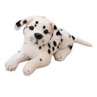 Simulacija Dog Lutka 3-pošti 3D oči slatka dalmatinska beagle plišana ornament Realno punjena životinjska štenad lutka na domaćem ukrasu za rođendanski poklon