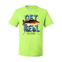 Nabavite da se muška majica za ribu, sigurnosti zelena, 3xl