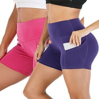YouLoveit Tummy Control joga kratke hlače za žene donje kratke hlače visokog struka Podignite podizanje