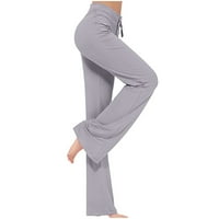 Work Lowgings Butt Bount dizanje joga hlača za žene Lose Struk široke pantalone za noge Vježbanje gamaše