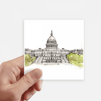 Sjedinjene Države Capitol naljepnice Square vodootporne naljepnice za pozadinu