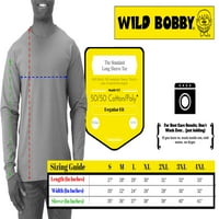 Wild Bobby Grad Filadelfija Phi American Fudbal Fantasy Fan Sports Muška majica s dugim rukavima, Crna,