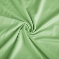 Plus veličina za uklanjanje ženskog ljeta V-izrez čipke patchwork čvrste caims bluza top zelena 4