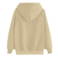 Ženska modna štampa dugi rukav džepni pulover košulje s kapuljačom s kapuljačom HOT6S4485893