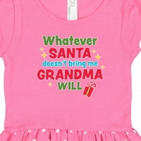 Inktastični Božić bez obzira što Mraz ne donosi mi baka da će pokloniti haljinu Girl Toddler