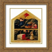 Masaccio Matted Gold Ornate uramljena umjetnost, agonija u vrtu '