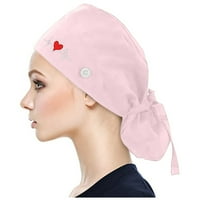 RoyalLovescrub kapa s tipkama BOUFFANT Ispis šešira sa duksevima za žene i muške šešire za žene