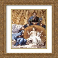 Raphael matted gold ukrašeni uokvireni umjetnički ispis Spuštač Svetog sakramenta: Krist glorifikovan