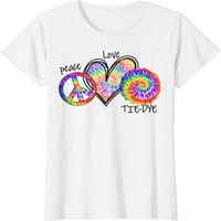Mirovni znak Love 60s 70s Tie Dye Hippie Kostim Neflonistička majica