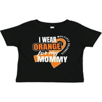 Inktastic Nosim narančastu za moju mamu višestruku sklerozu svijest o sklerozi dječaka ili majica mališana