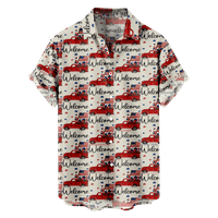 4. jula muške havajske majice USA Nacionalna zastava grafički otisak košulje 3D 3D Print vanjskih uličnih