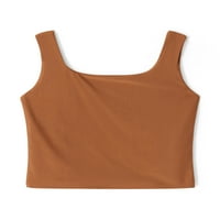 Eyicmarn ženske ljetne tenke Ležerne prilike pune boje Slim Fit majica bez rukava za ulični klub Wear