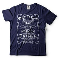 Muški najbolji otac majica Ni tata Tee majica smiješne očeve dane poklone otac majica tad majice